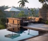 Вилла Rumah Hujan, палубе бассейн